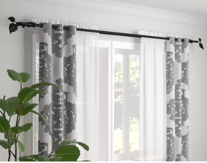 how to hang double curtains