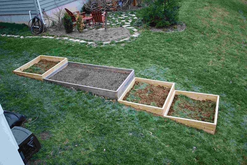 Materials to build a home garden