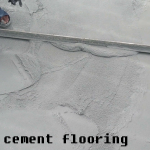 Smooth cement floor