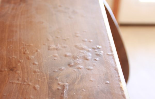 How to fix water damaged swollen wood furniture
