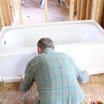 How to install a bathtub on concrete floor