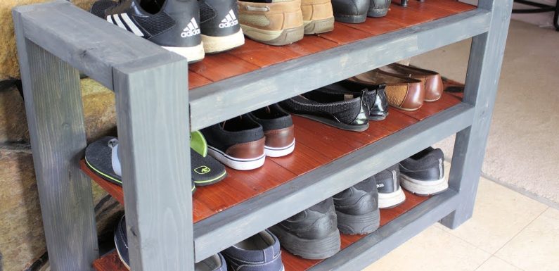 How to Build a Shoe Rack for the Garage?