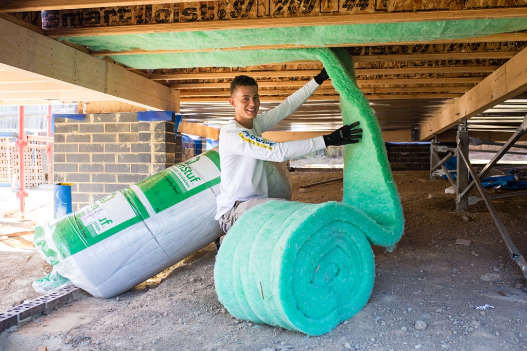 How do you insulate under a raised house