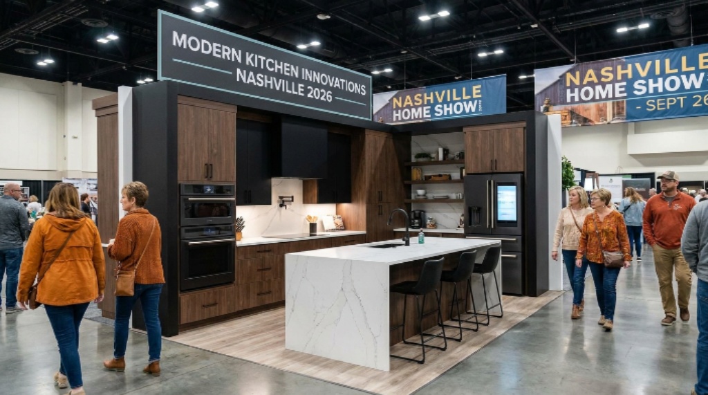 Modern kitchen design display at Nashville Home Show September 2026