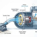 Vacuum cleaner motor and suction system